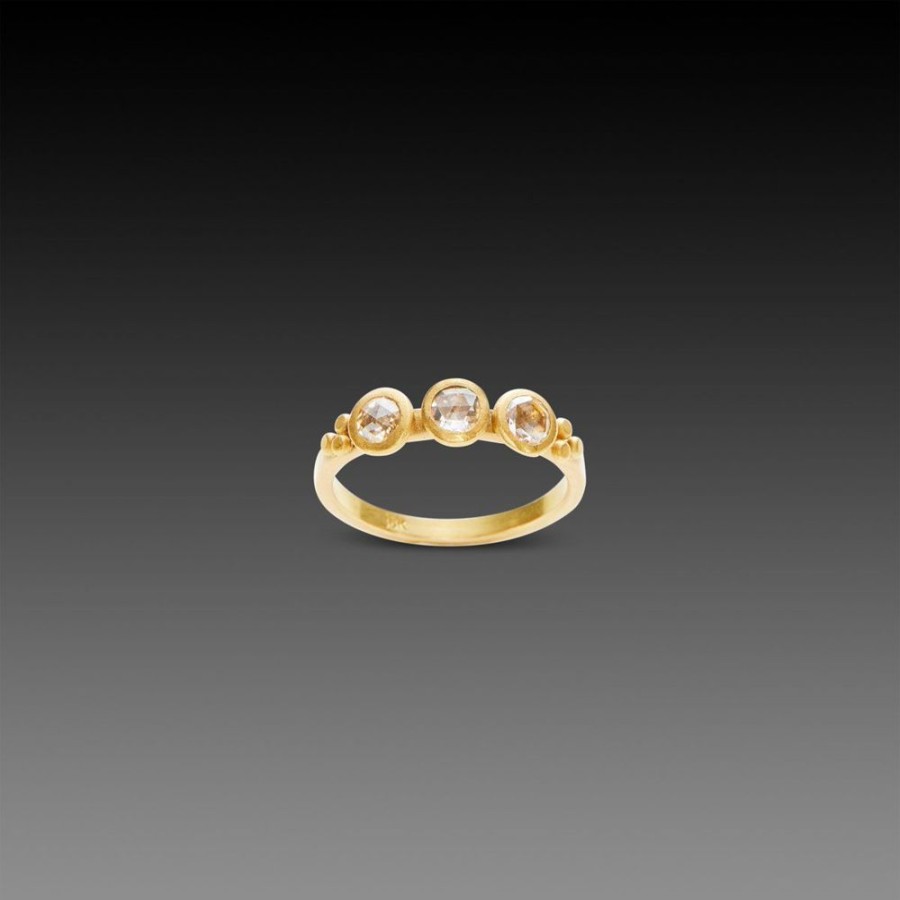 Rings Ananda Khalsa | Triple Rose Cut Diamond Ring