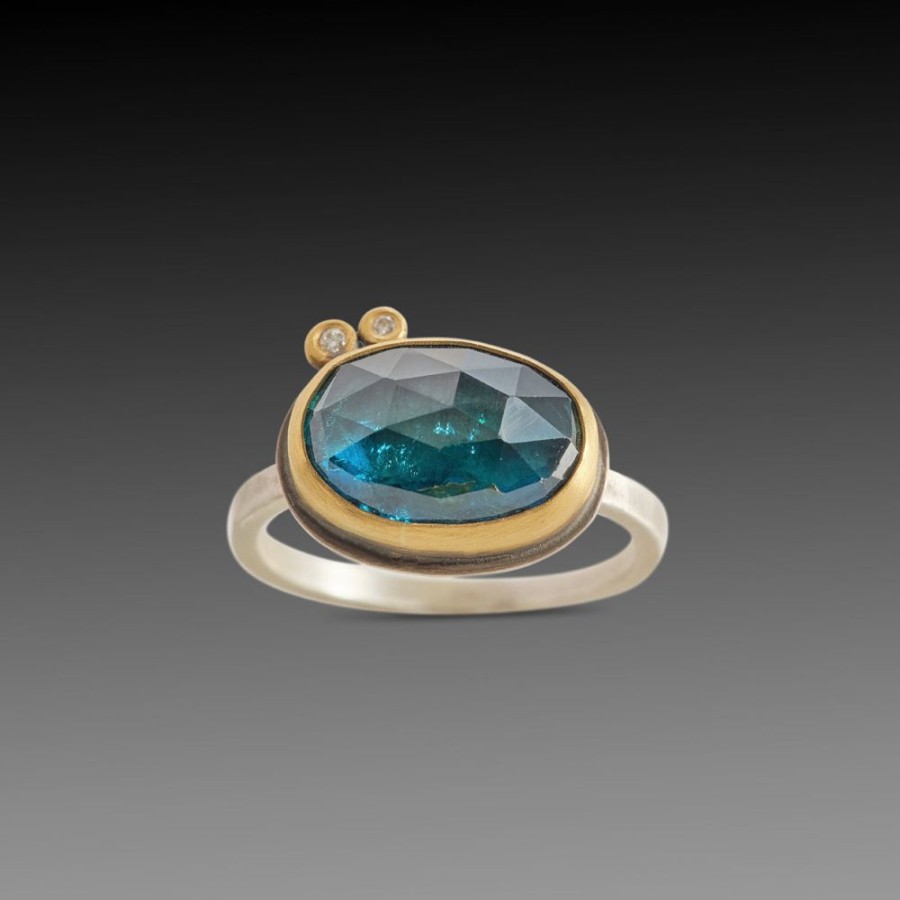 Rings Ananda Khalsa | Indicolite Blue Tourmaline Ring