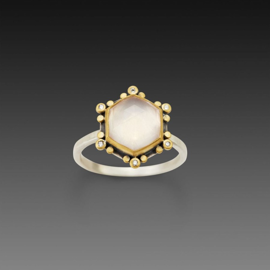 Rings Ananda Khalsa | Rose Quartz Star Ring