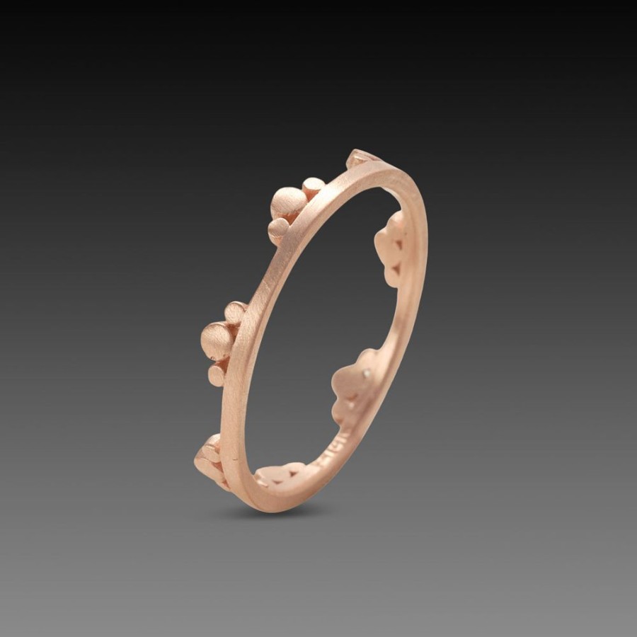 Rings Ananda Khalsa | Side Trios Band In Rose Gold