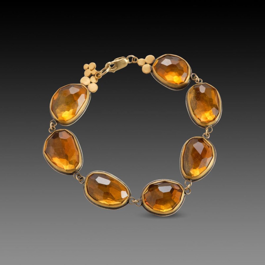 Bracelets Ananda Khalsa | Citrine Link Bracelet