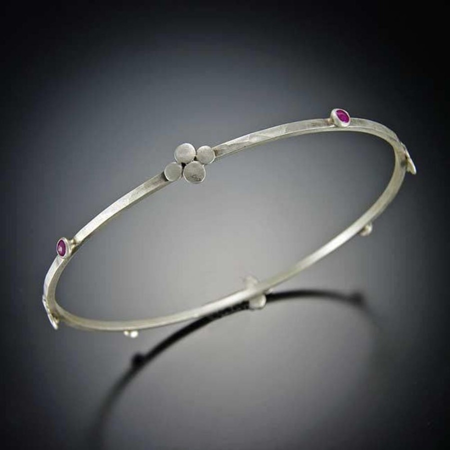 Bracelets Ananda Khalsa | Ruby Dot Bangle