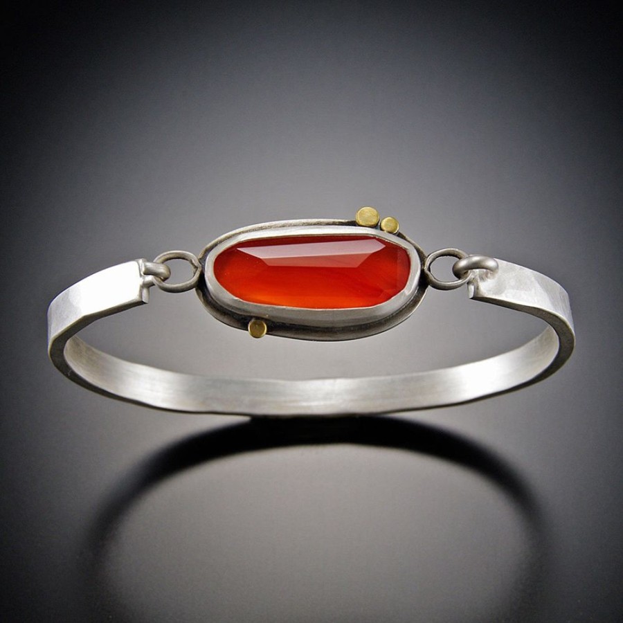 Bracelets Ananda Khalsa | Carnelian Tension Cuff Bracelet