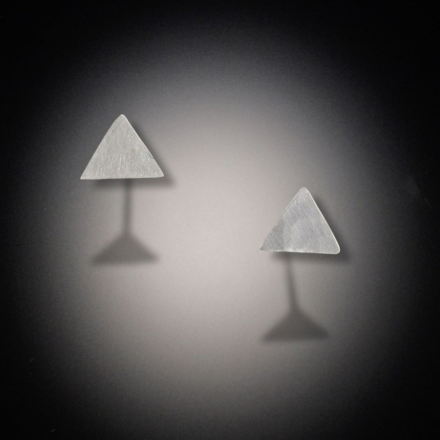 Earrings Ananda Khalsa | Tiny Triangle Stud Earrings