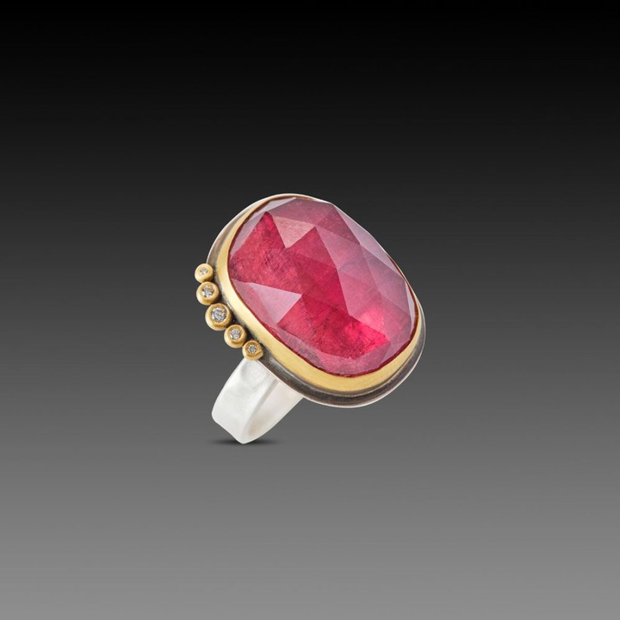 Rings Ananda Khalsa | Pink Tourmaline Statement Ring