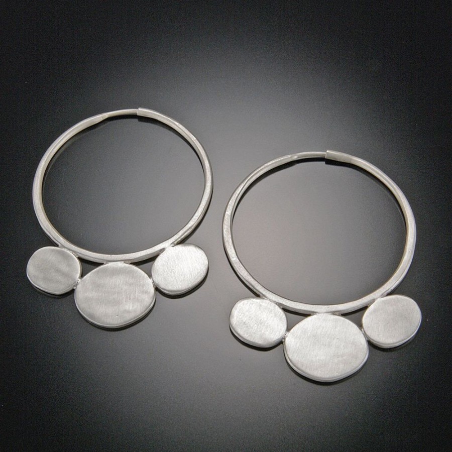 Earrings Ananda Khalsa | Large Disk Hoop Earrings