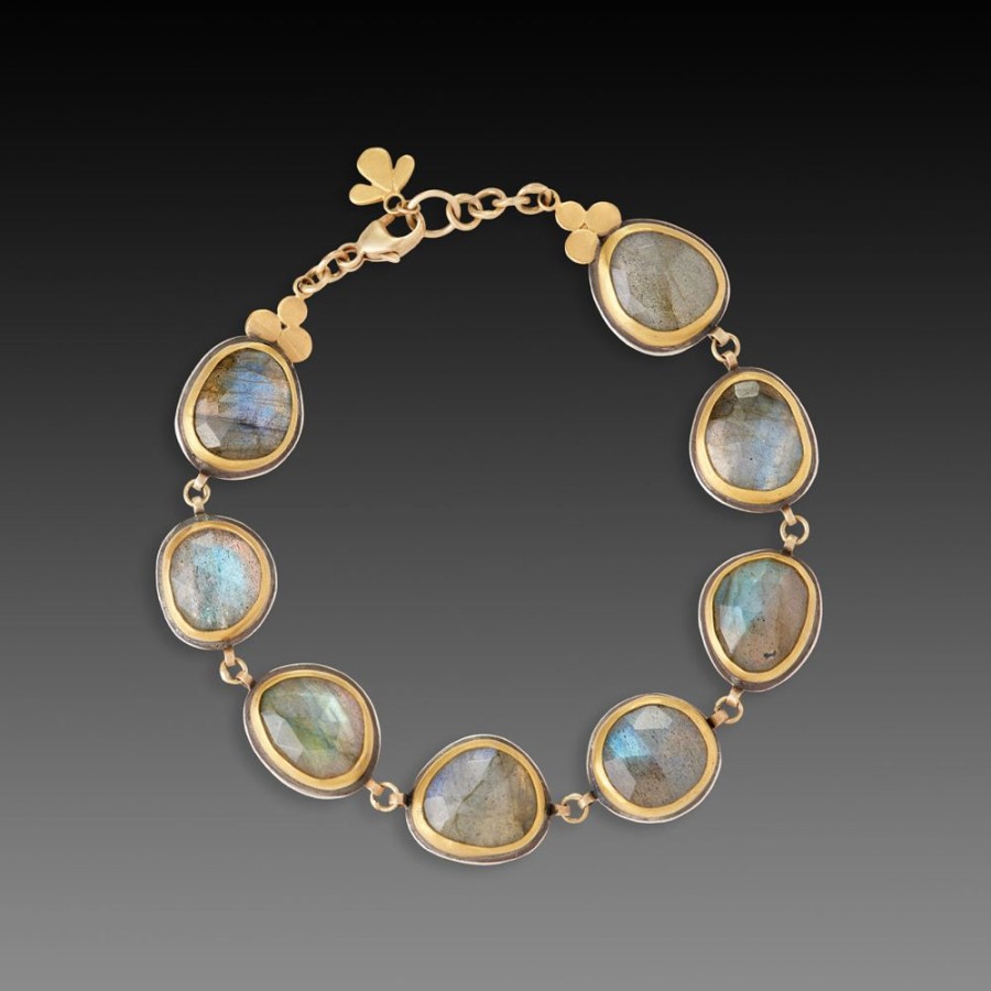 Bracelets Ananda Khalsa | Labradorite Link Bracelet