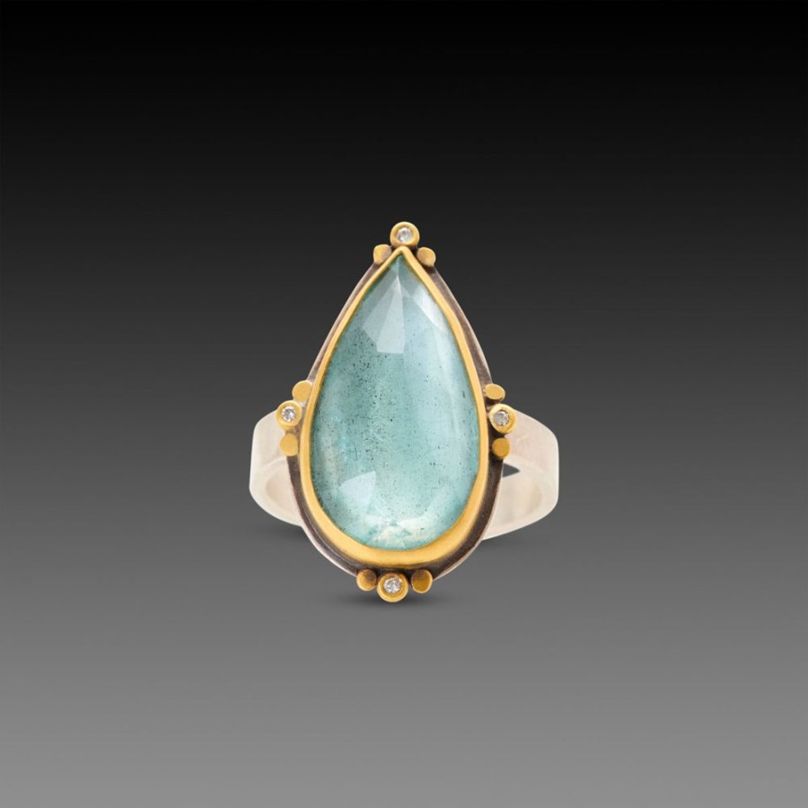 Rings Ananda Khalsa | Luminous Aquamarine Ring