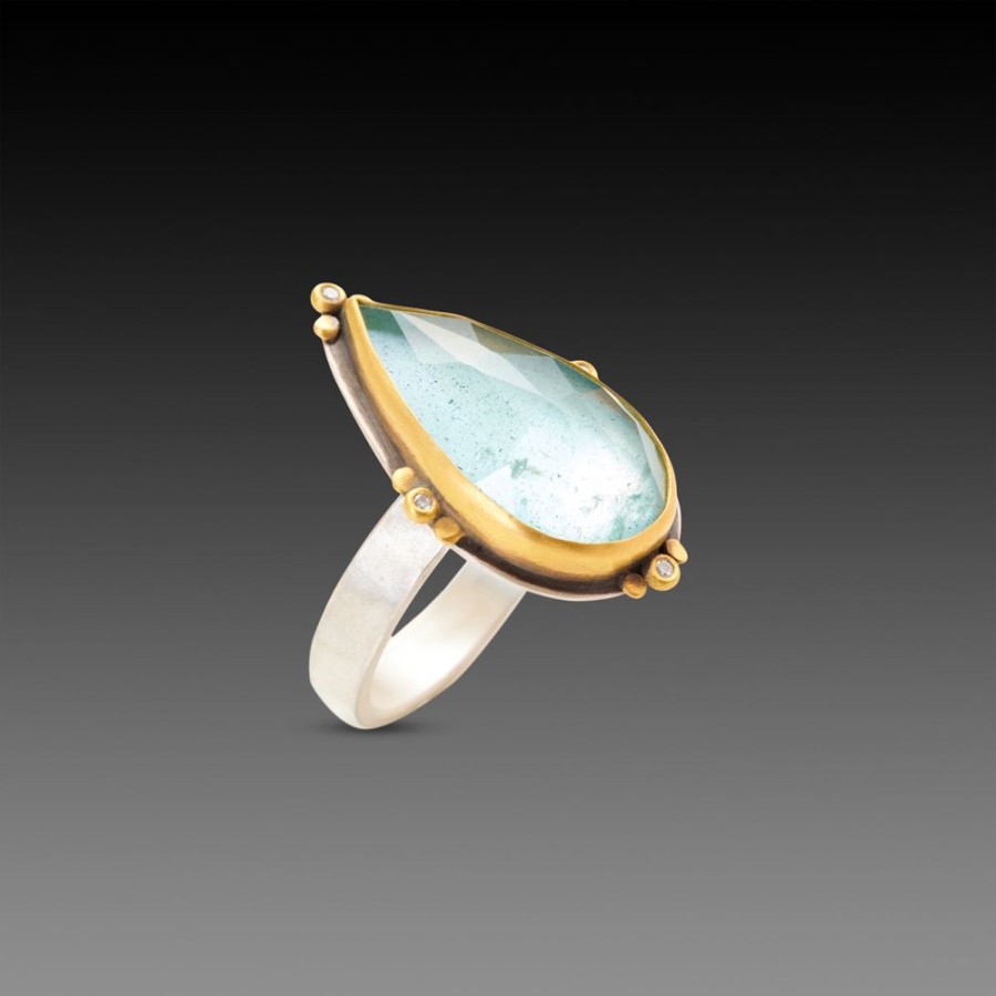 Rings Ananda Khalsa | Luminous Aquamarine Ring