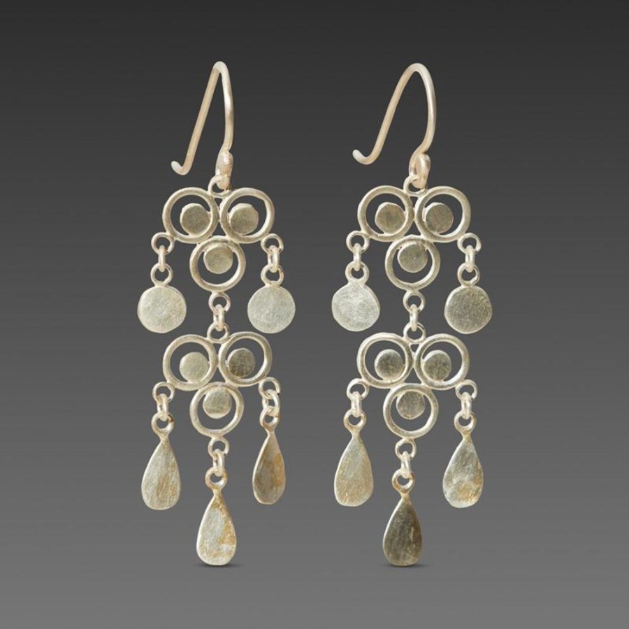 Earrings Ananda Khalsa | Double Filigree Chandelier Earrings