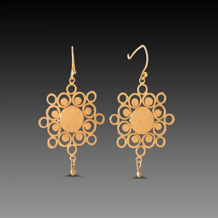 Earrings Ananda Khalsa | Gold Mandala Earrings