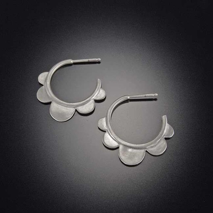 Earrings Ananda Khalsa | Scallop Hoop Earrings