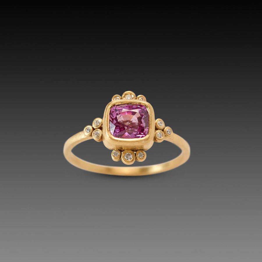 Rings Ananda Khalsa | Sparkling Pink Sapphire Ring