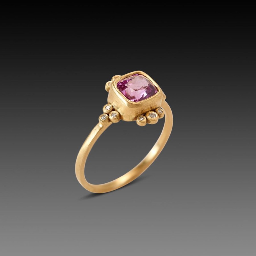 Rings Ananda Khalsa | Sparkling Pink Sapphire Ring