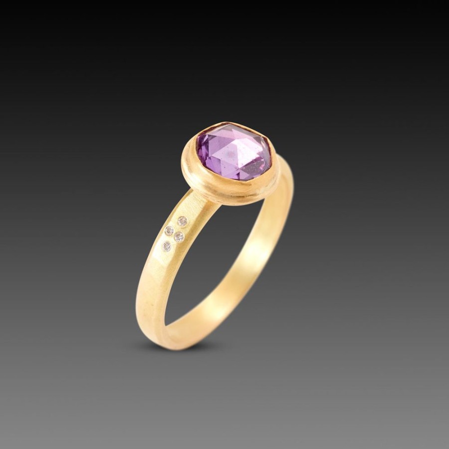 Rings Ananda Khalsa | Pink Purple Sapphire Ring