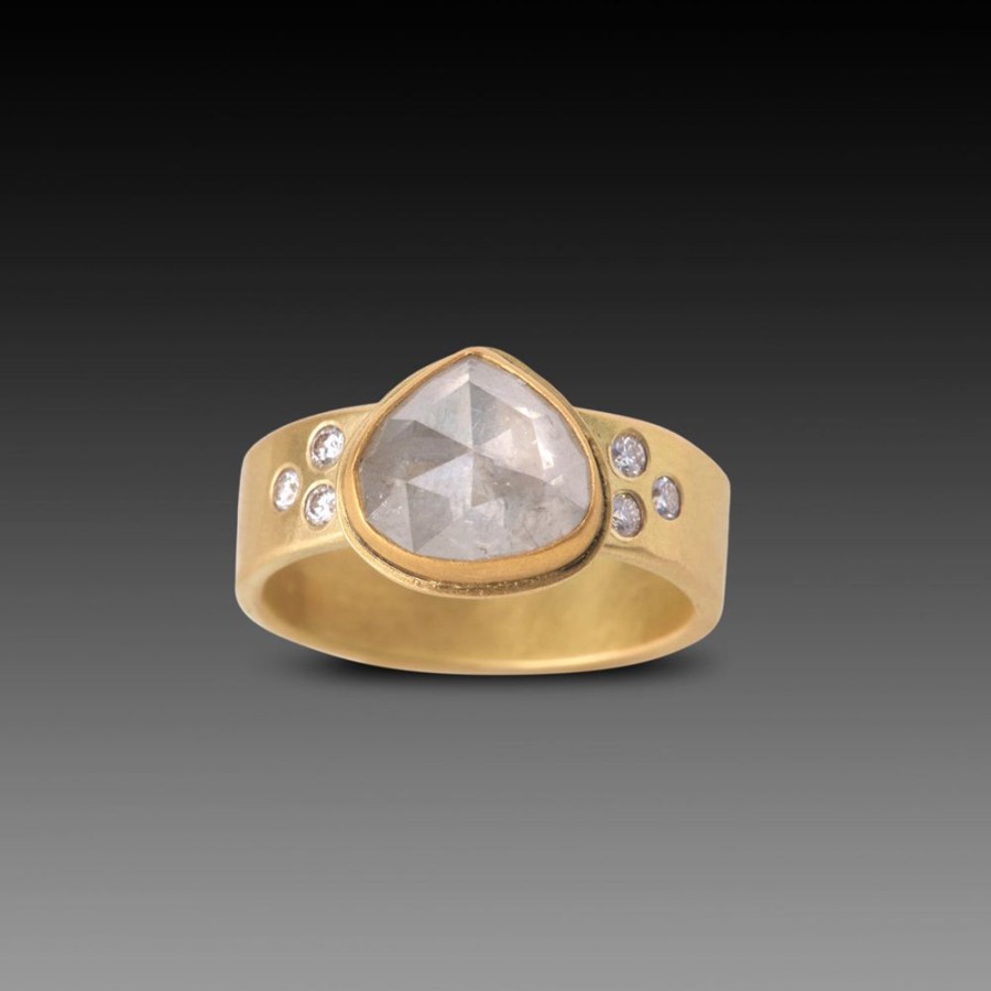 Rings Ananda Khalsa | Rose Cut Gray Diamond Ring