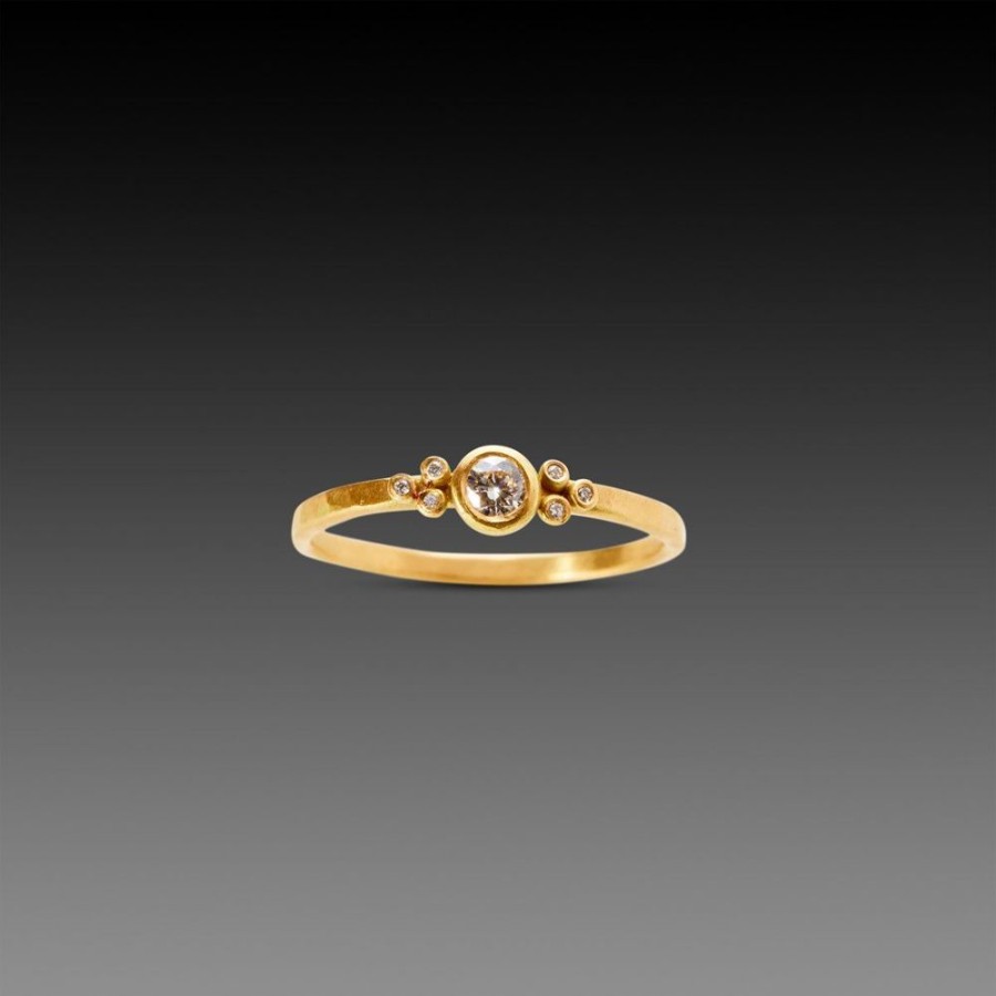 Rings Ananda Khalsa | Small Diamond Flourish Ring