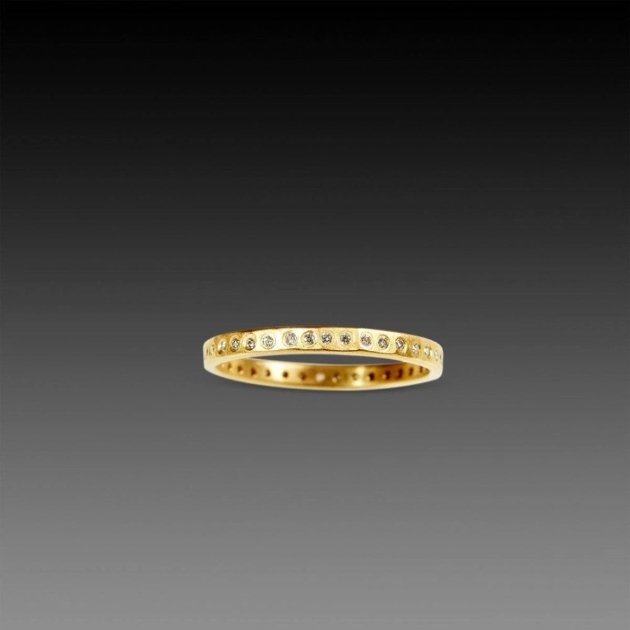 Rings Ananda Khalsa | Narrow Diamond Line Band