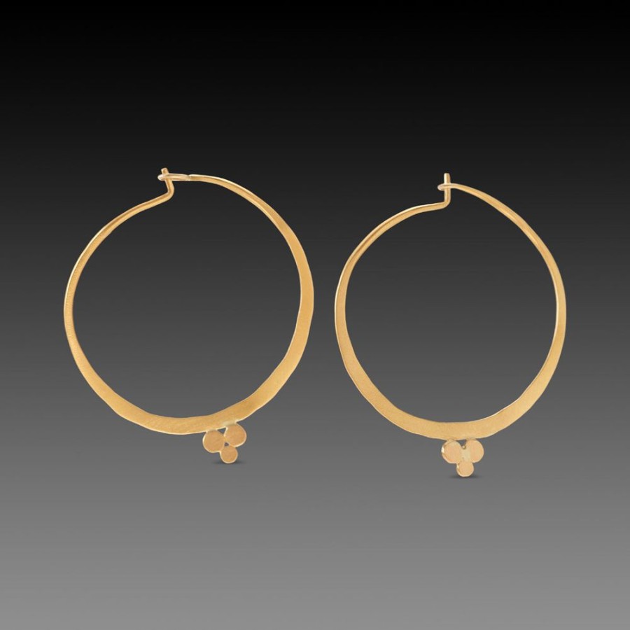 Earrings Ananda Khalsa | 22K Gold Trio Hoop Earrings