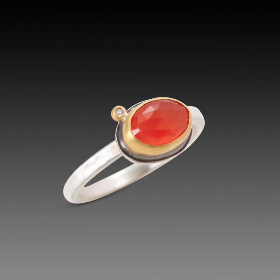 Rings Ananda Khalsa | Oval Carnelian Ring