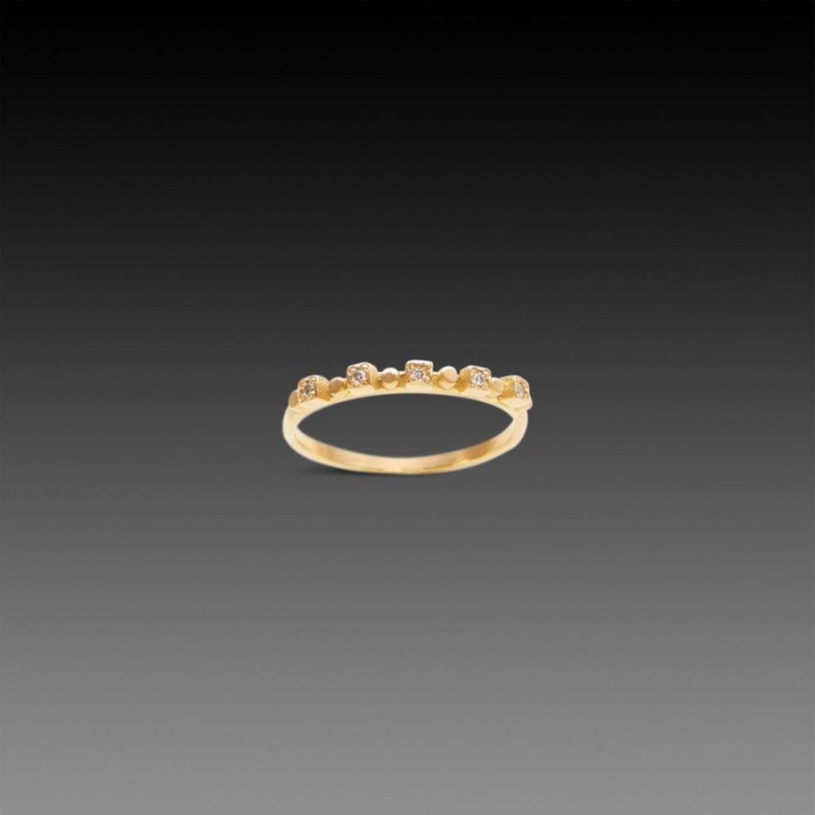 Rings Ananda Khalsa | Squared Diamond Band