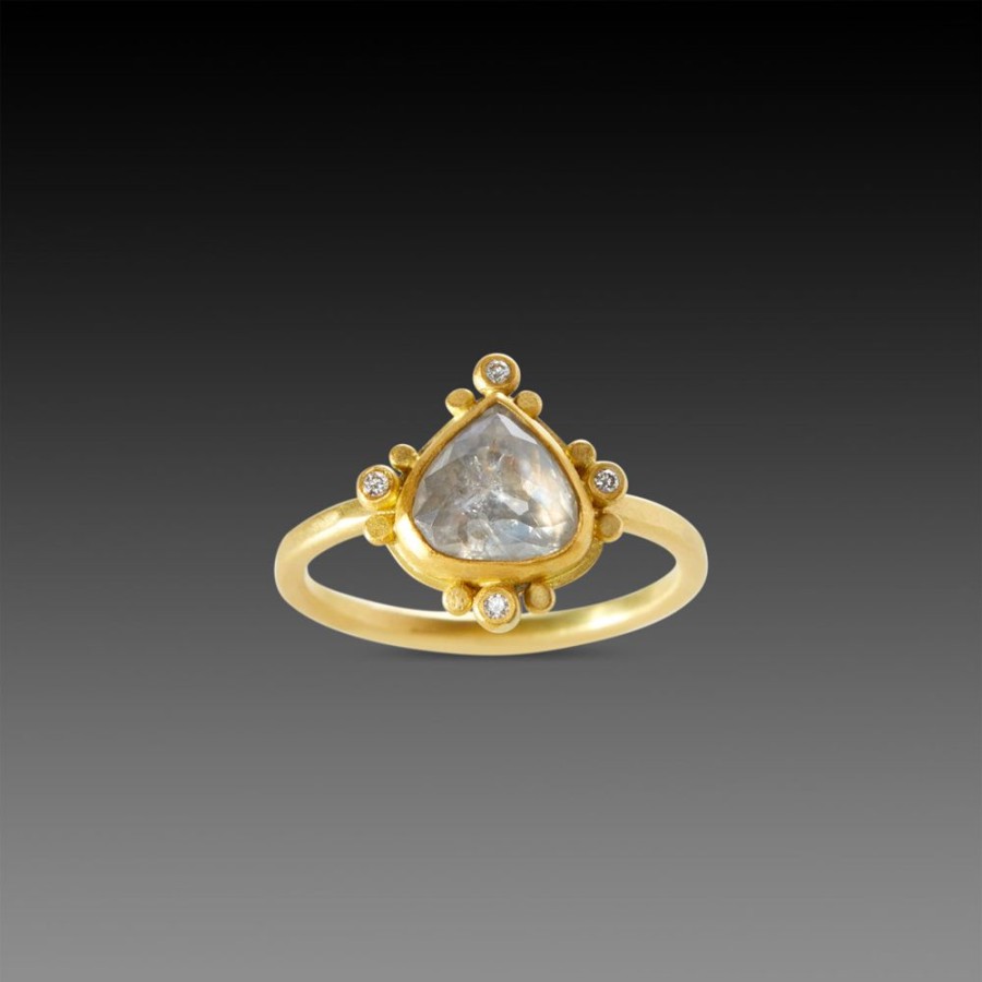 Rings Ananda Khalsa | Teardrop Rose Cut Diamond Ring