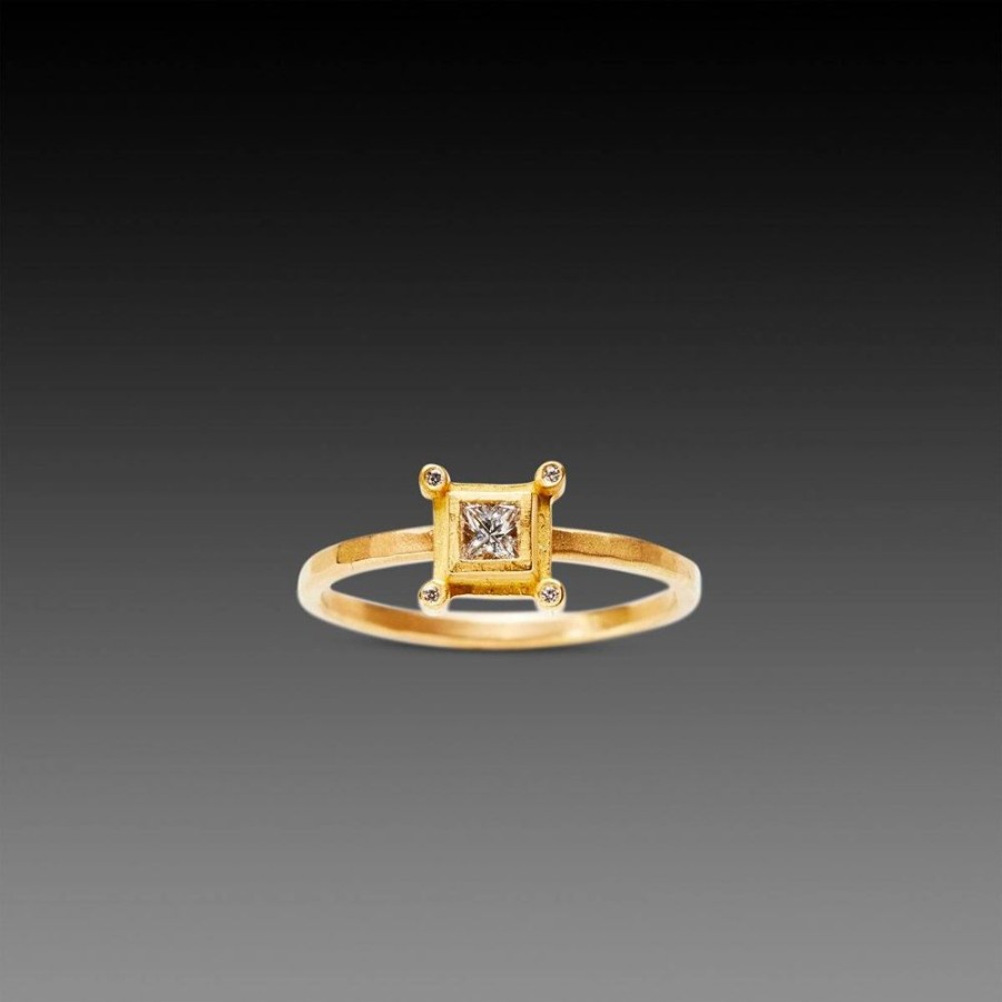 Rings Ananda Khalsa | Square Diamond Ring