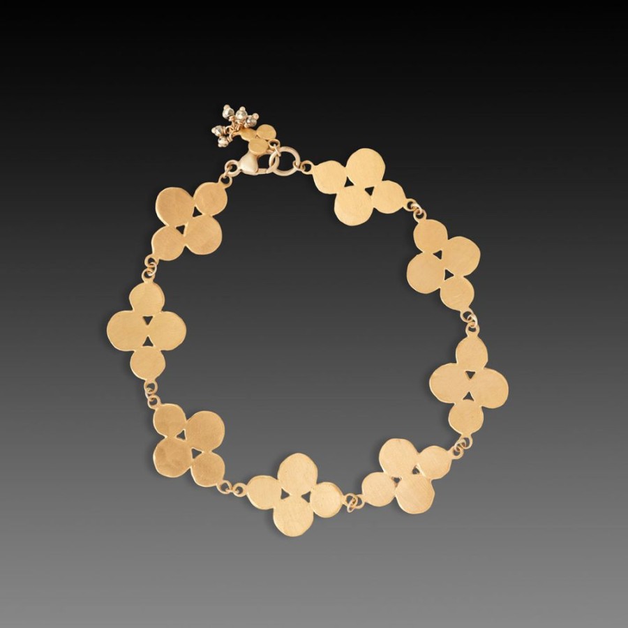 Bracelets Ananda Khalsa | Gold Cluster Link Bracelet