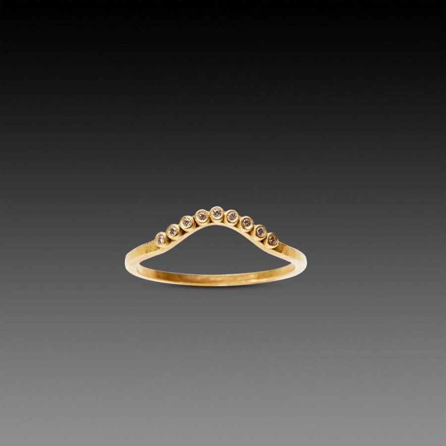 Rings Ananda Khalsa | Curved Diamond Band