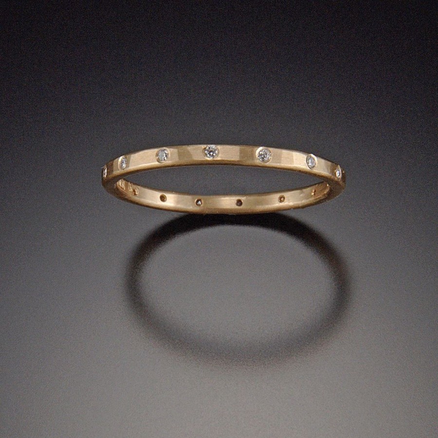 Rings Ananda Khalsa | Narrow Band With Eternity Diamonds