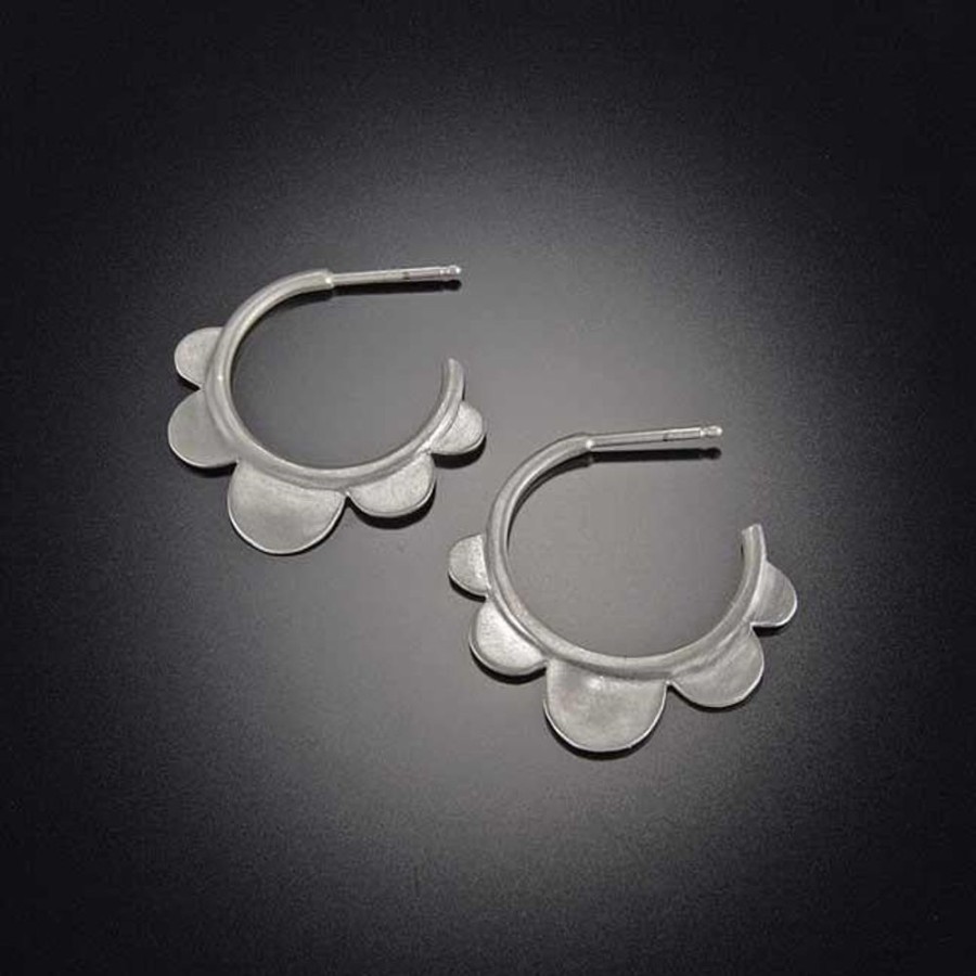 Earrings Ananda Khalsa | Scallop Hoop Earrings