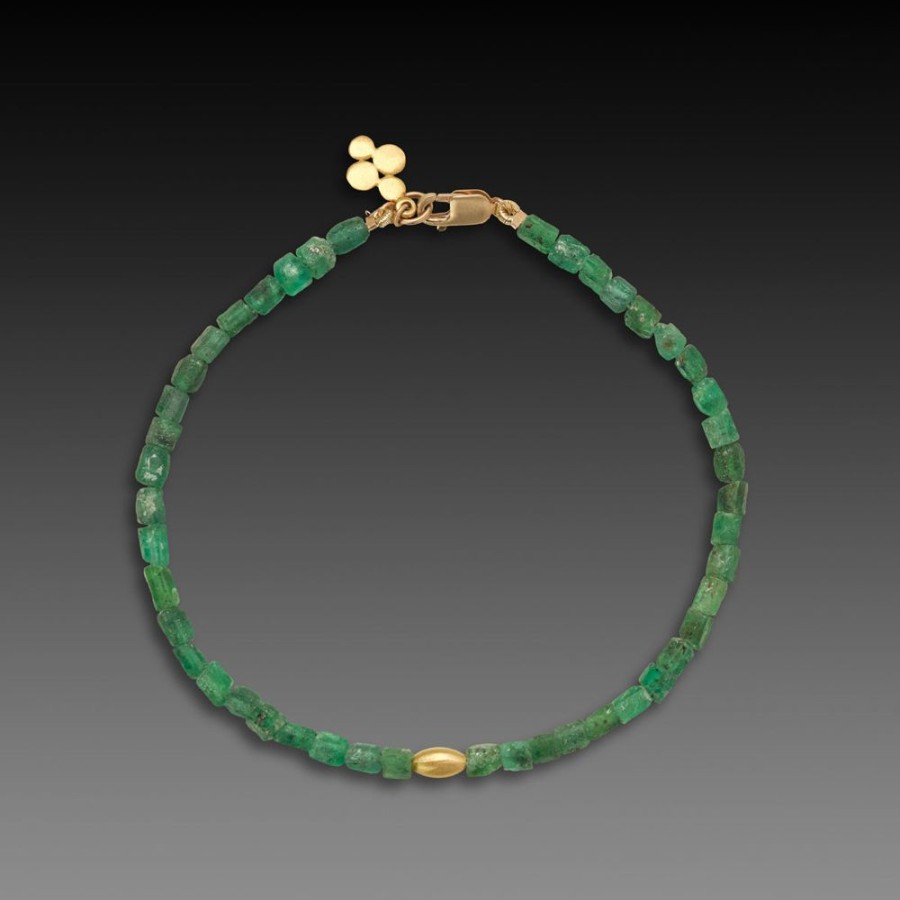 Bracelets Ananda Khalsa | Emerald Crystals Bracelet