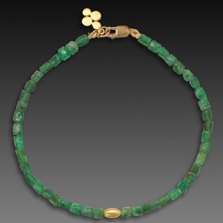 Bracelets Ananda Khalsa | Emerald Crystals Bracelet