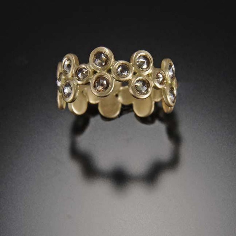 Rings Ananda Khalsa | Champagne Diamond Filigree Band