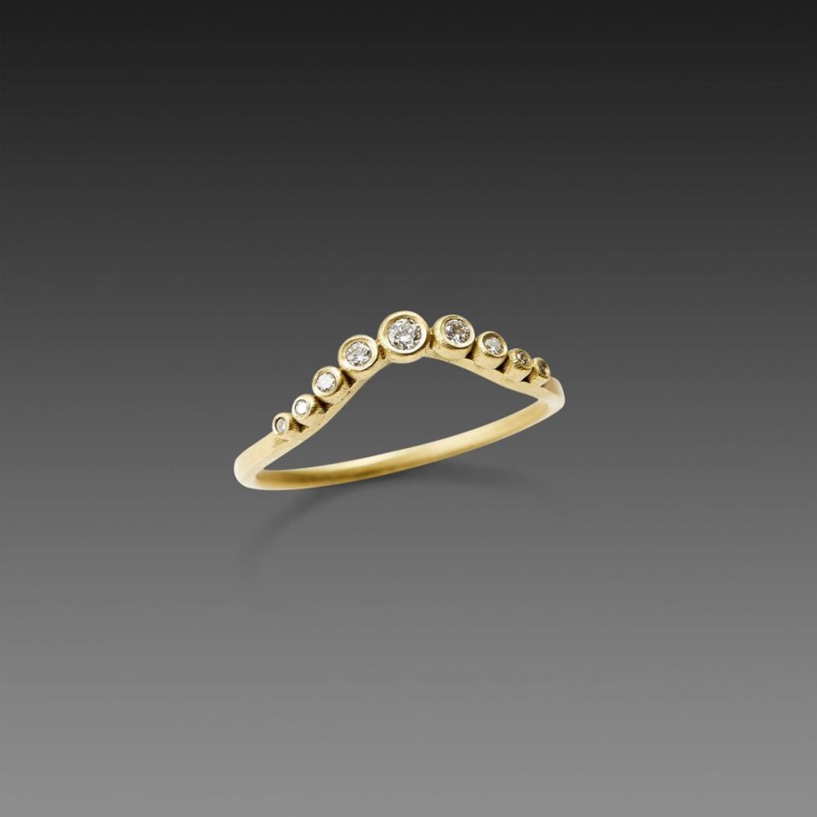 Rings Ananda Khalsa | Graduated Curve Diamond Band