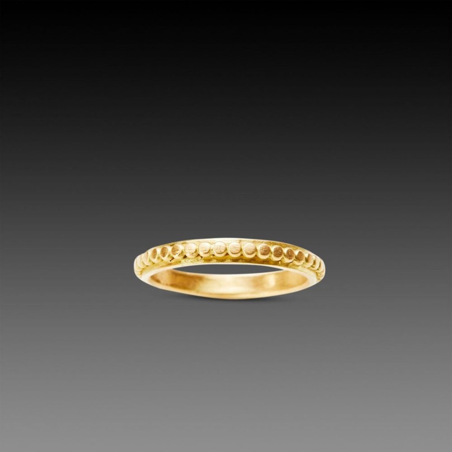 Rings Ananda Khalsa | Gold Raised Dot Band