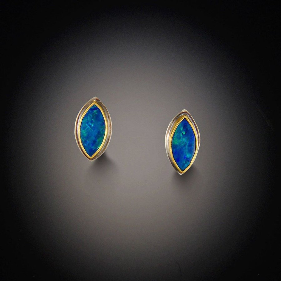 Earrings Ananda Khalsa | Australian Opal Stud Earrings