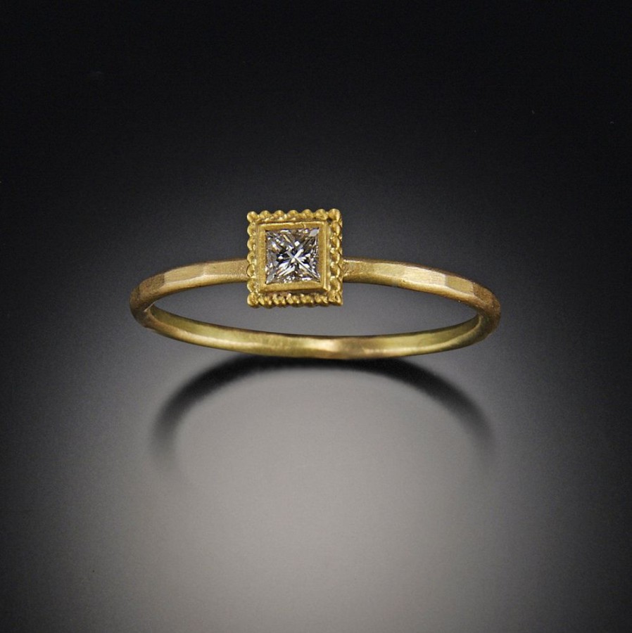 Rings Ananda Khalsa | Square Diamond Ring