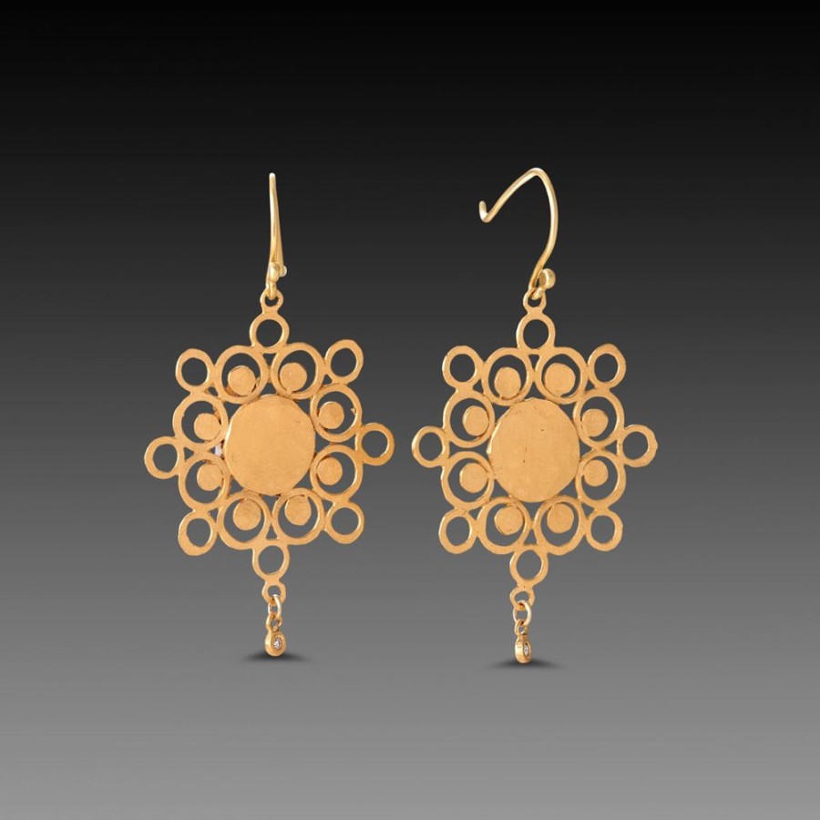 Earrings Ananda Khalsa | Gold Mandala Earrings