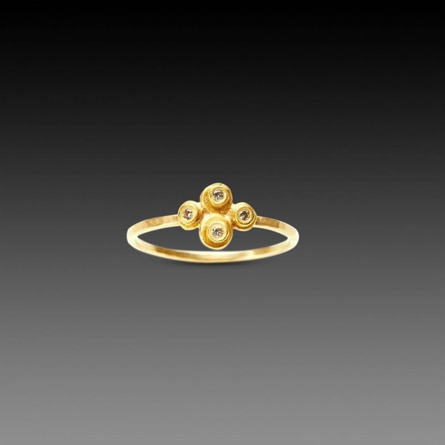 Rings Ananda Khalsa | Raised Dot Diamond Ring