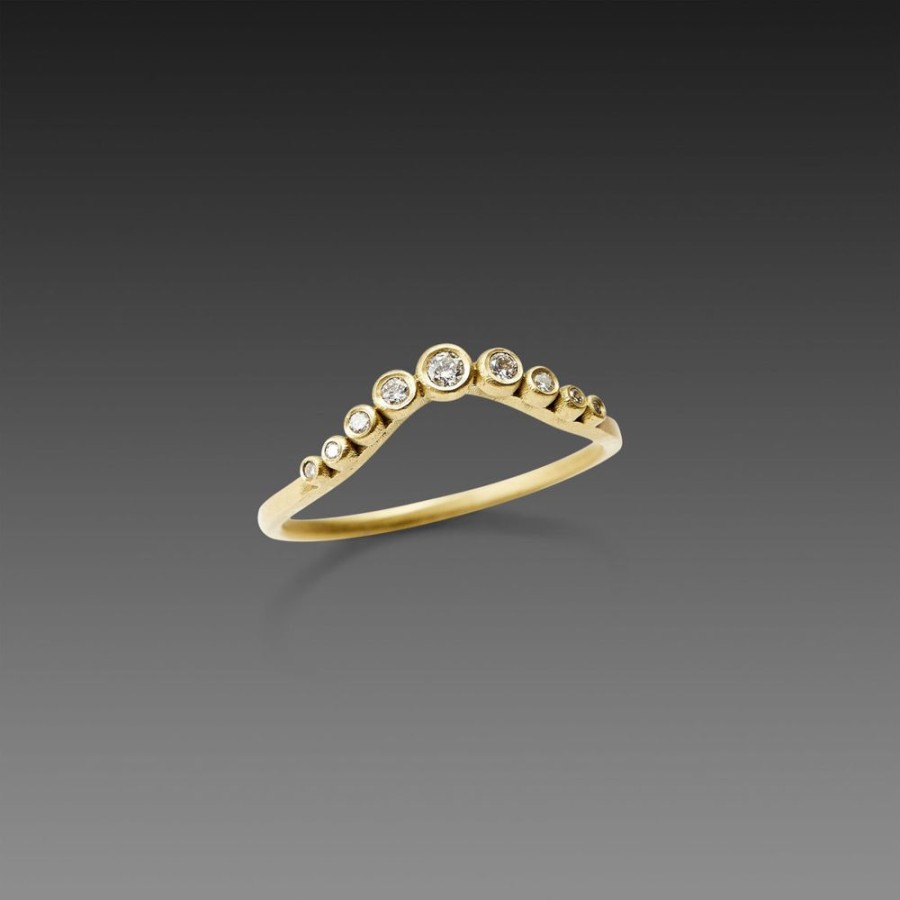 Rings Ananda Khalsa | Graduated Curve Diamond Band