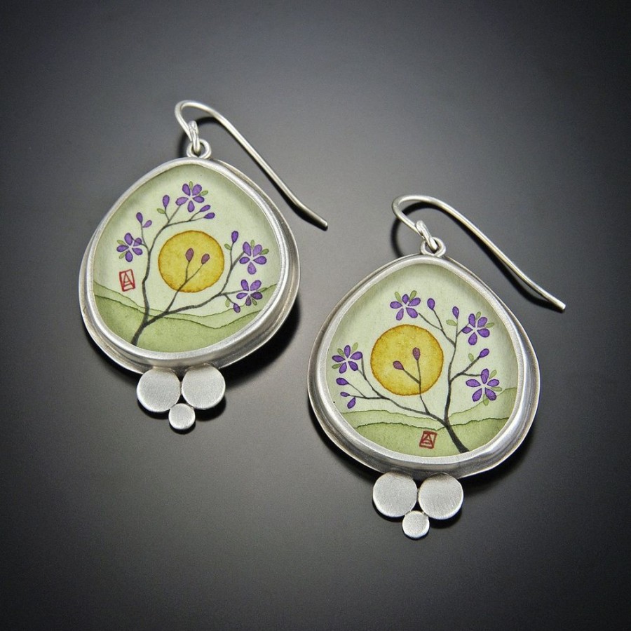 Earrings Ananda Khalsa | Organic Plum Blossom Earring