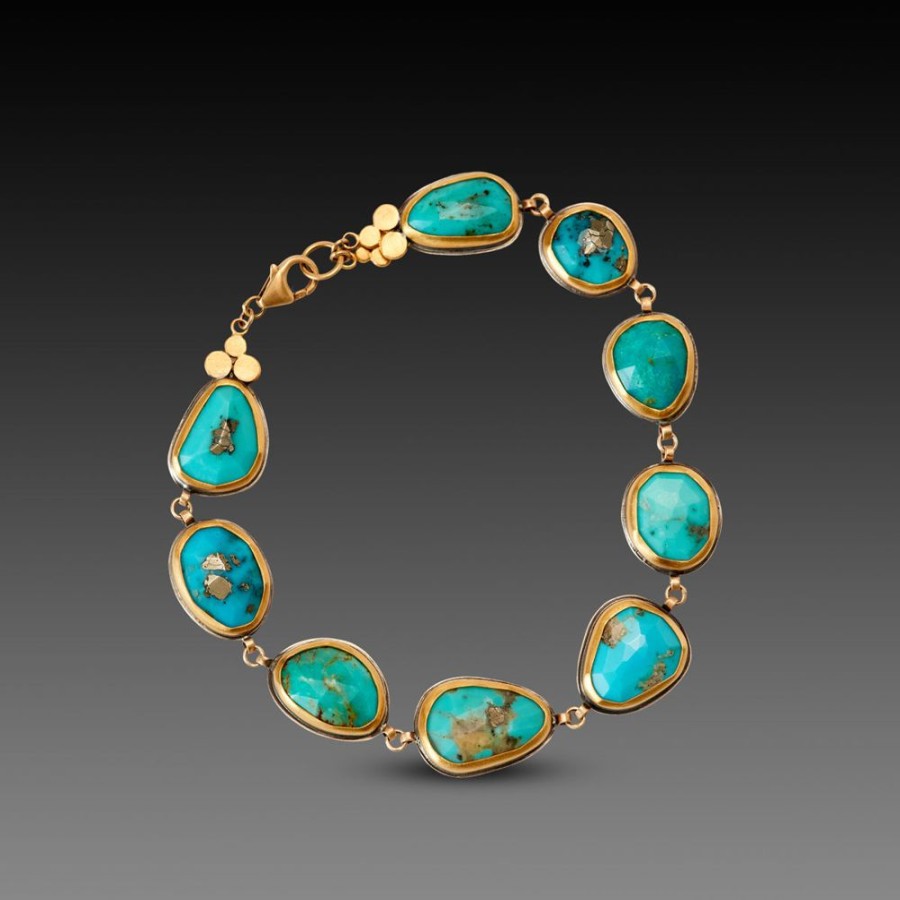 Bracelets Ananda Khalsa | Turquoise Links Bracelet