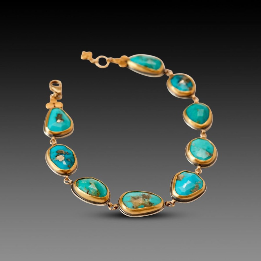 Bracelets Ananda Khalsa | Turquoise Links Bracelet