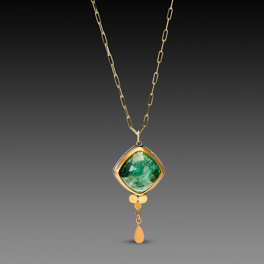 Necklaces Ananda Khalsa | Teal Tourmaline Necklace