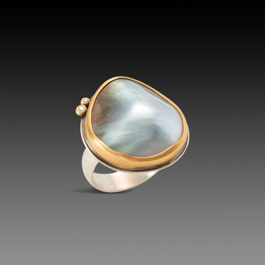 Rings Ananda Khalsa | Tahitian Pearl Statement Ring