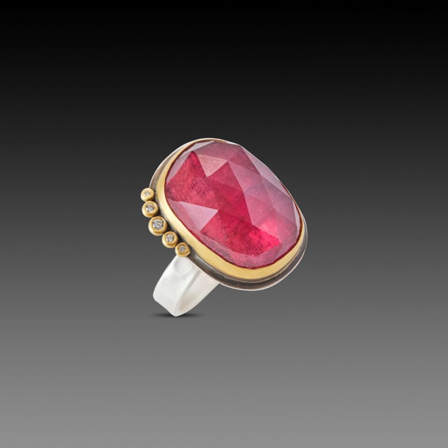 Rings Ananda Khalsa | Pink Tourmaline Statement Ring