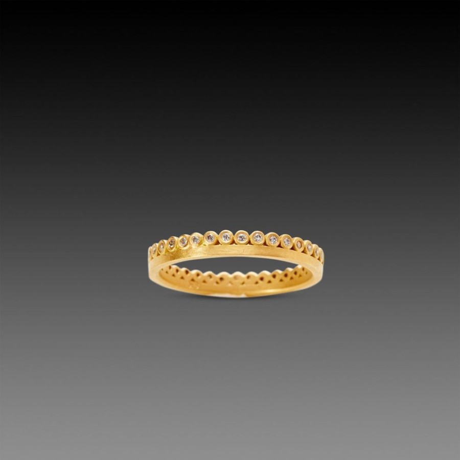 Rings Ananda Khalsa | Continuous Side Diamond Dot Band