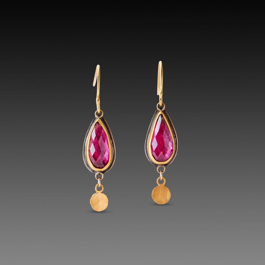 Earrings Ananda Khalsa | Ruby Teardrop Earrings