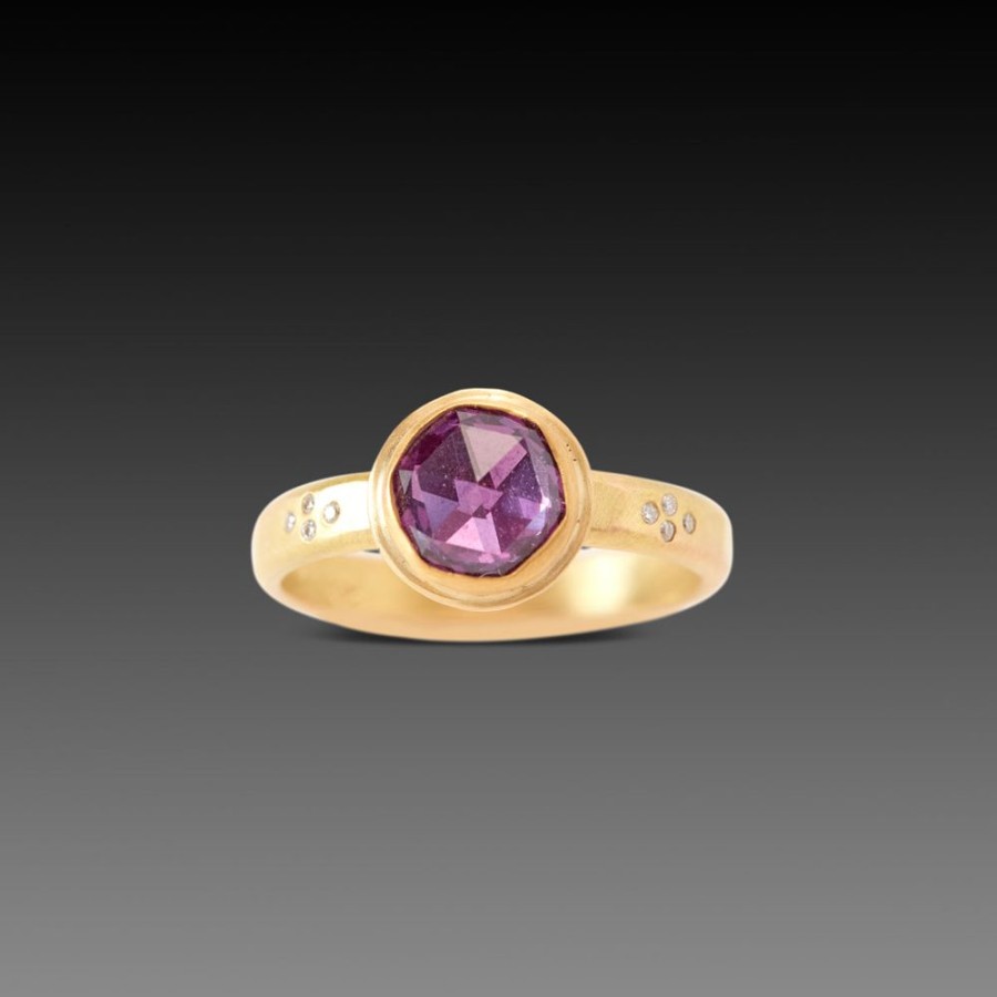 Rings Ananda Khalsa | Pink Purple Sapphire Ring